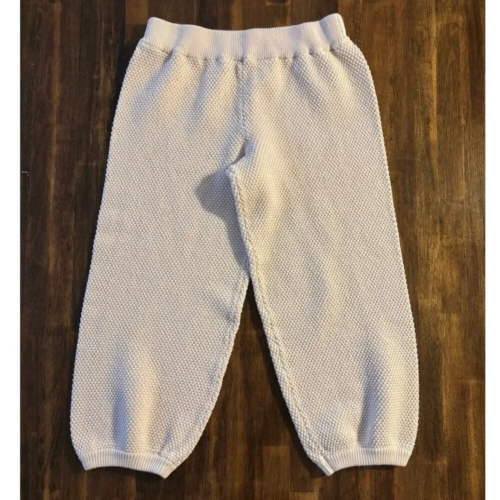 Free People Beach Size Small Pants Hailee 100% Cotton Knit Pull On Jogger Crop